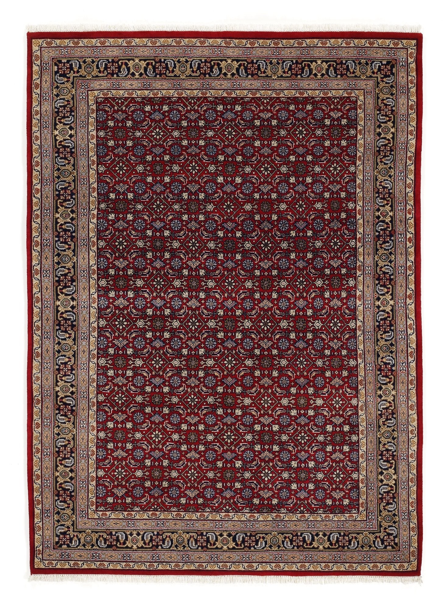 OCI Teppich HIMLA HERATI rot-blau echter klassischer Orient-Teppich handgeknüpft