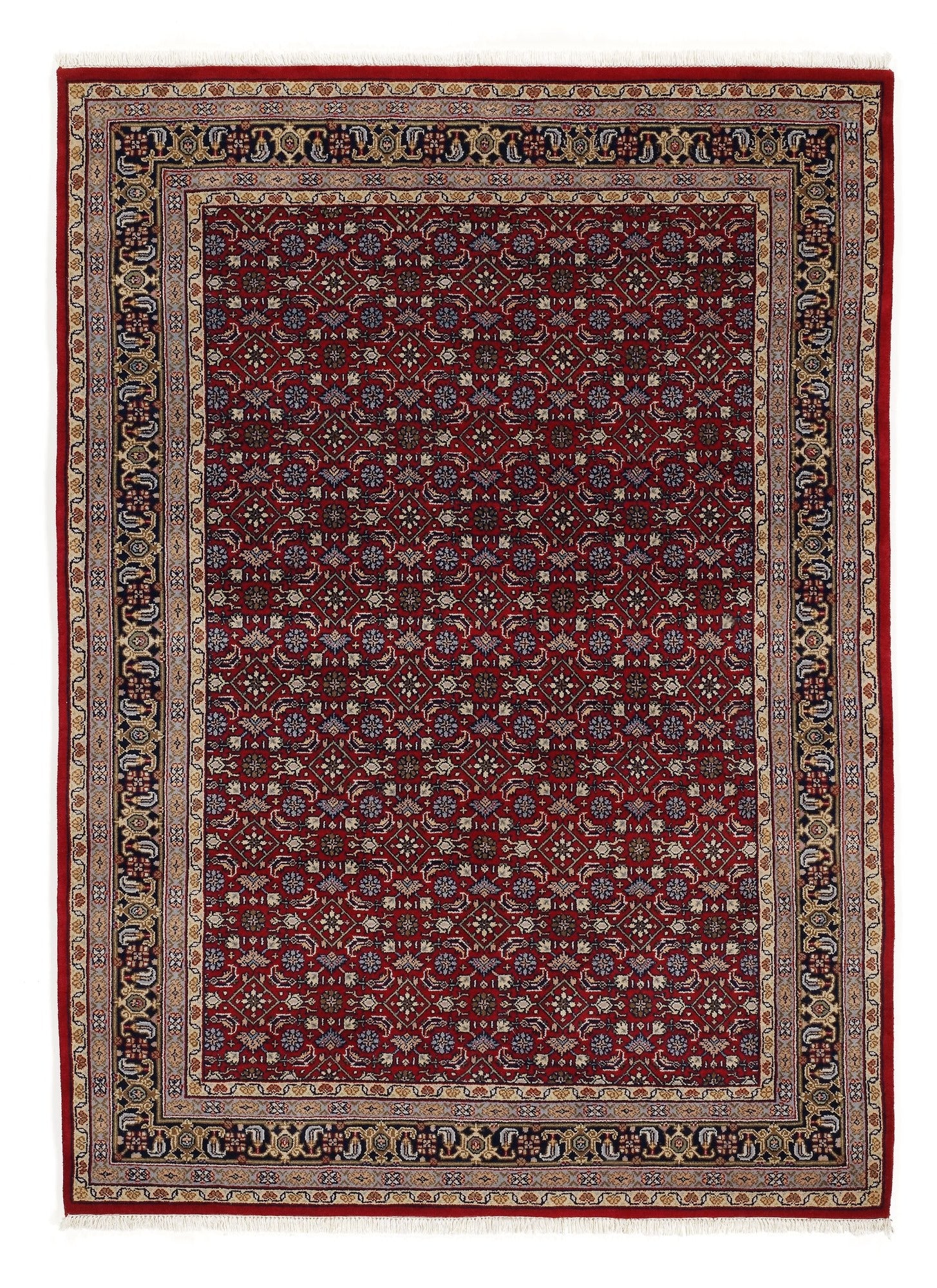OCI Teppich HIMLA HERATI rot-blau echter klassischer Orient-Teppich handgeknüpft