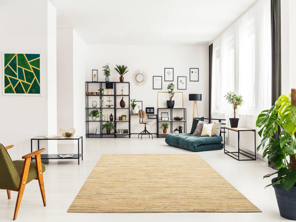 OCI Teppich HIMALI LINEA beige echter original handgeknüpfter Nepal-Teppich