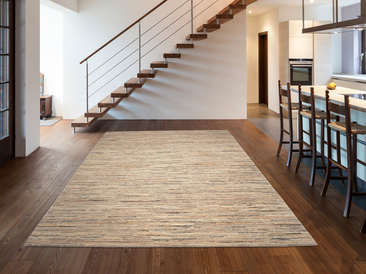 OCI Teppich HIMALI LINEA wolle-natur echter original handgeknüpfter Nepal-Teppich