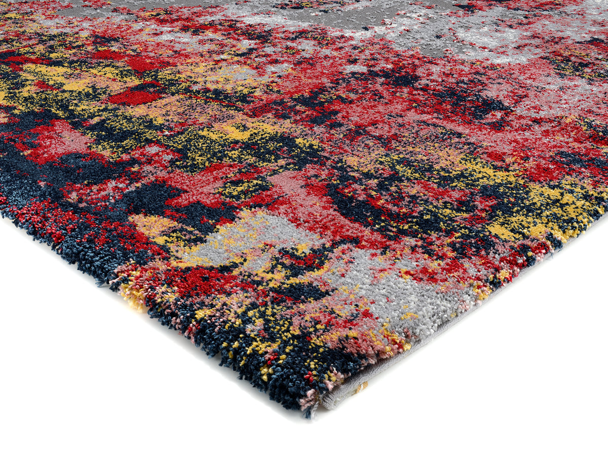 OCI Teppich HIGH AND LOW ONE multicolor weicher Shaggy Hochlor Langflor Teppich