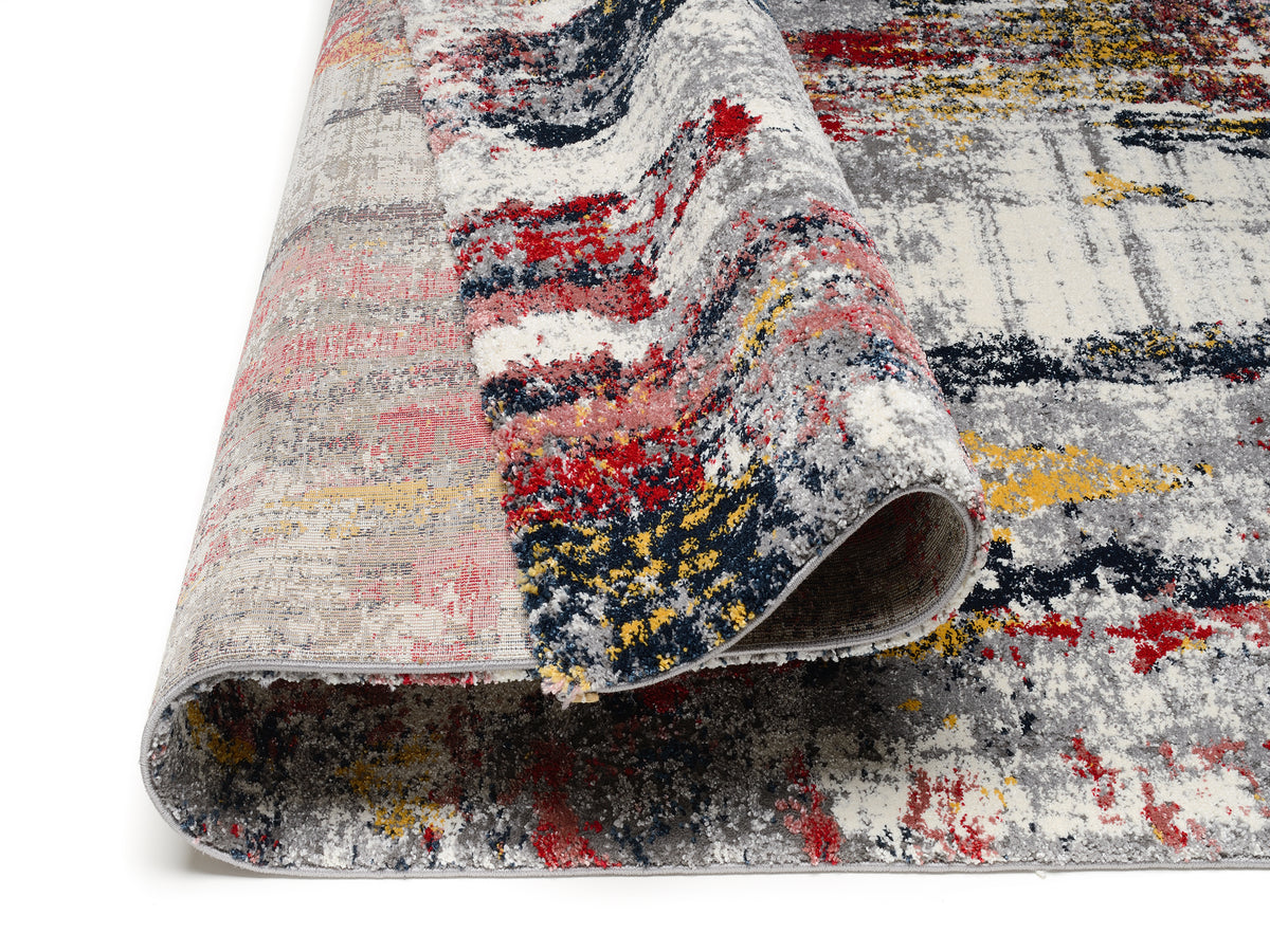 OCI Teppich HIGH AND LOW FIVE multicolor weicher Shaggy Hochlor Langflor Teppich