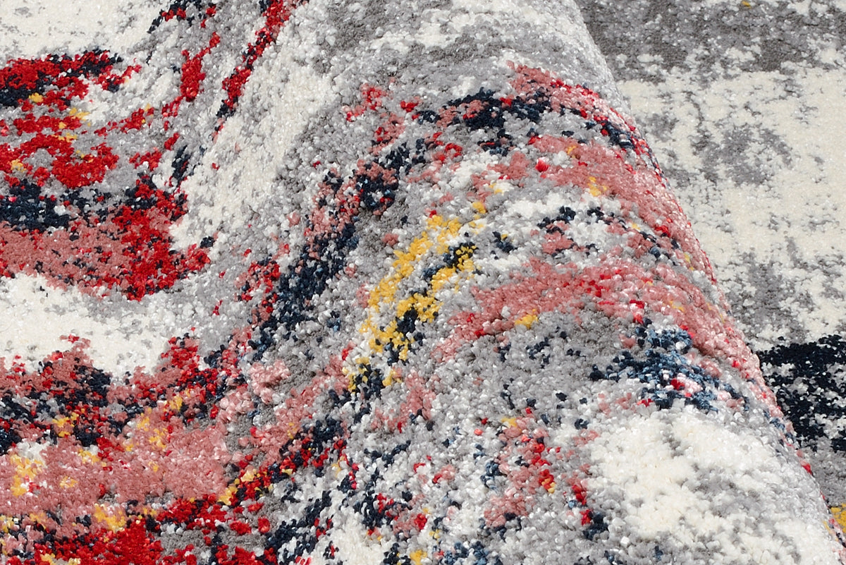 OCI Teppich HIGH AND LOW FIVE multicolor weicher Shaggy Hochlor Langflor Teppich