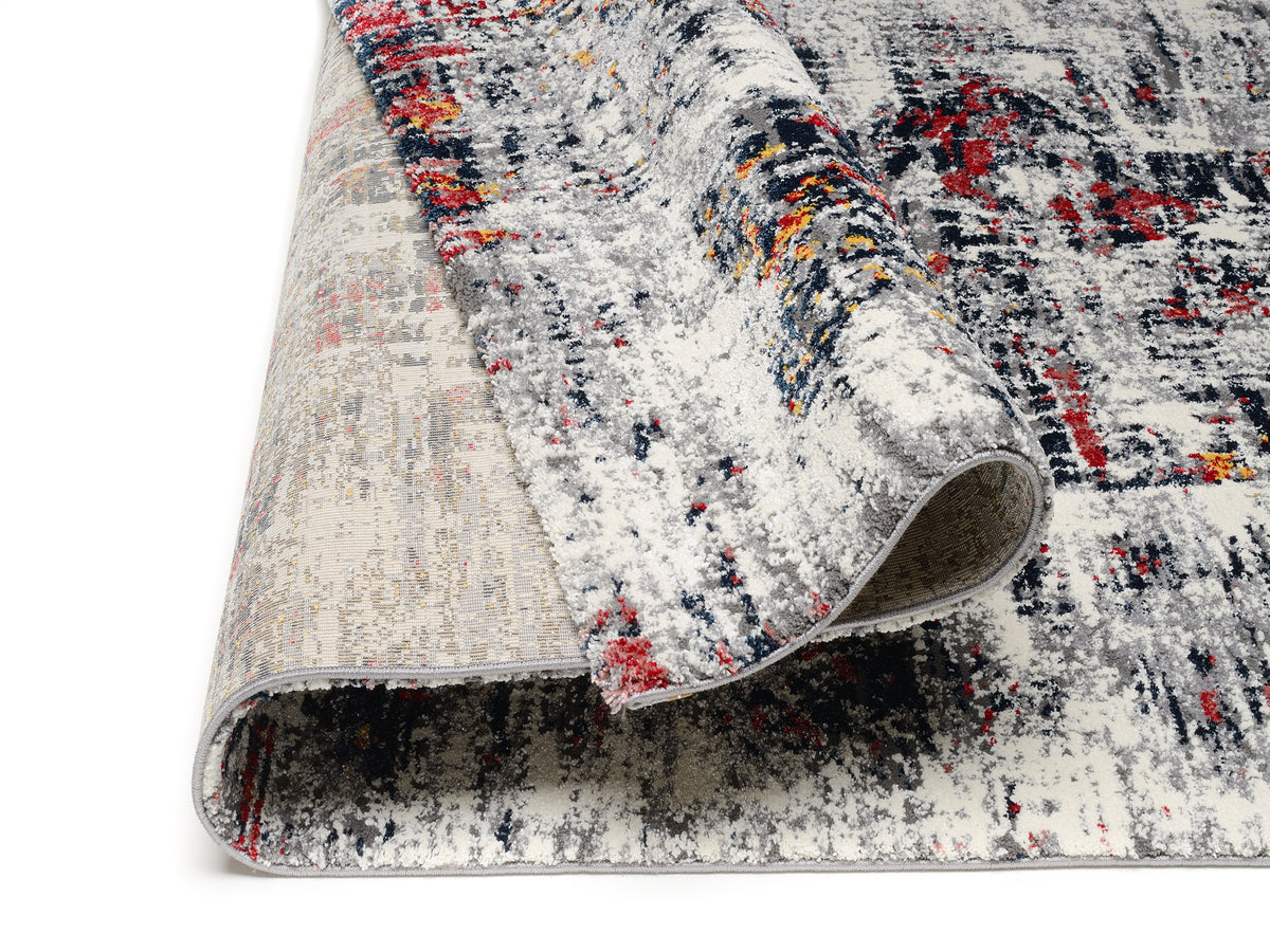 OCI Teppich HIGH AND LOW SIX multicolor weicher Shaggy Hochlor Langflor Teppich