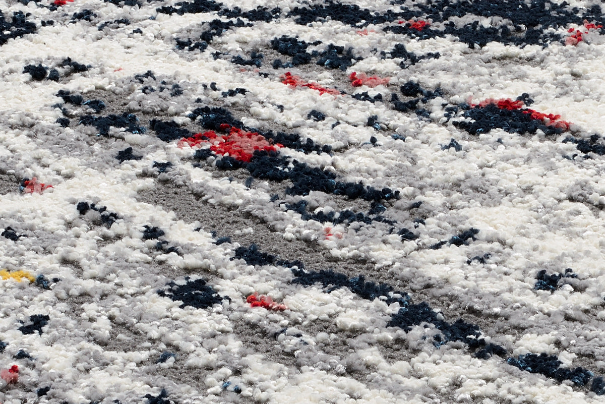 OCI Teppich HIGH AND LOW SIX multicolor Läufer weicher Shaggy Hochlor Langflor Teppich