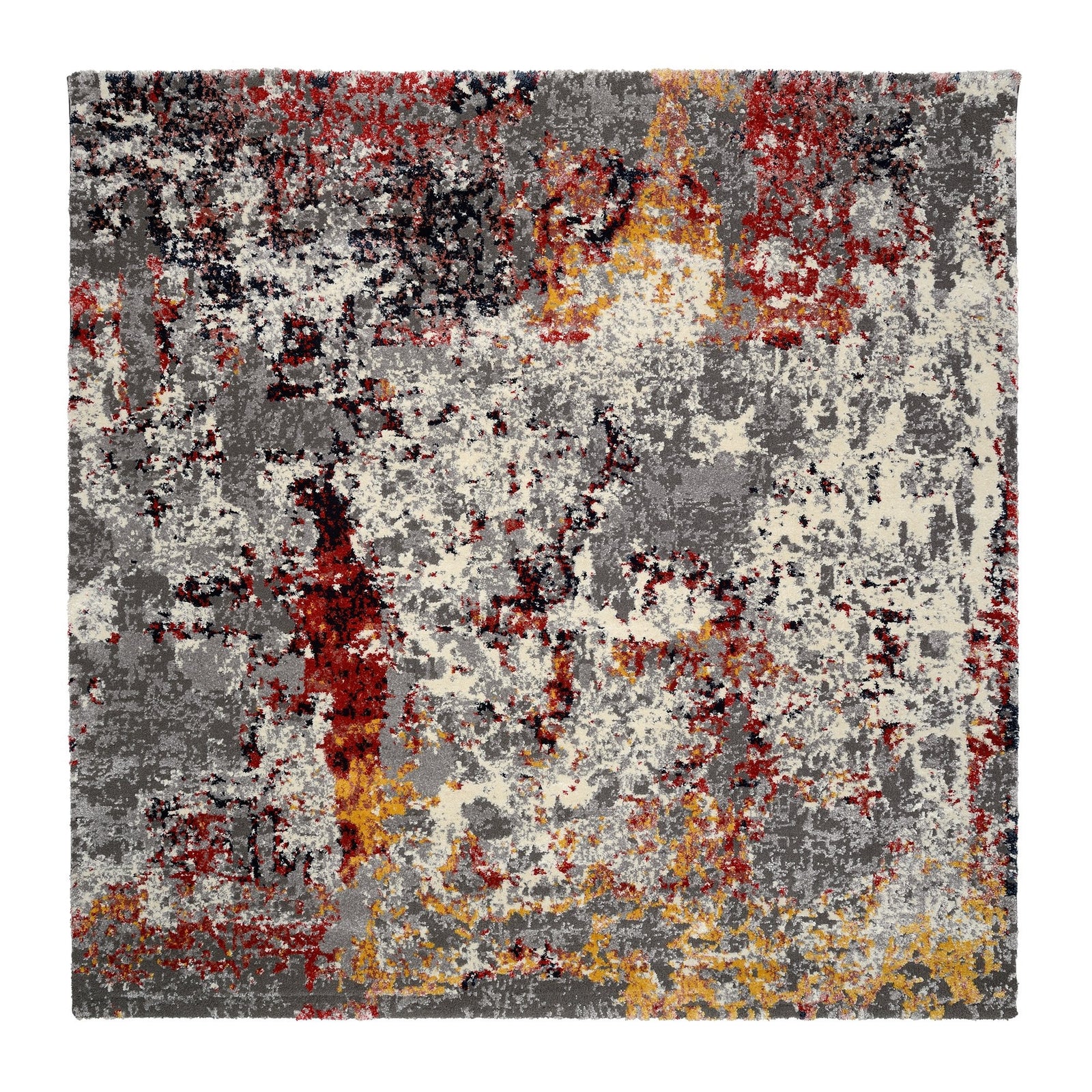 OCI Teppich HIGH AND LOW EIGHT multicolor Quadratisch weicher Shaggy Hochlor Langflor Teppich