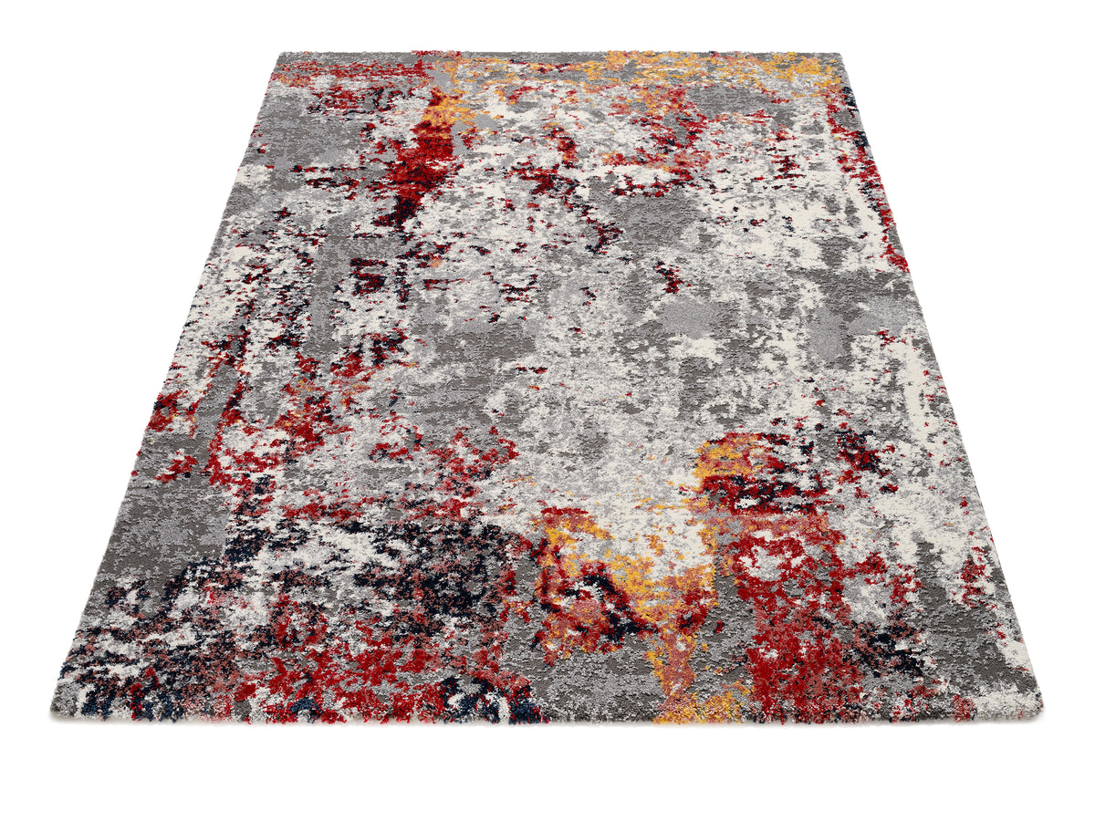 OCI Teppich HIGH AND LOW EIGHT multicolor Quadratisch weicher Shaggy Hochlor Langflor Teppich