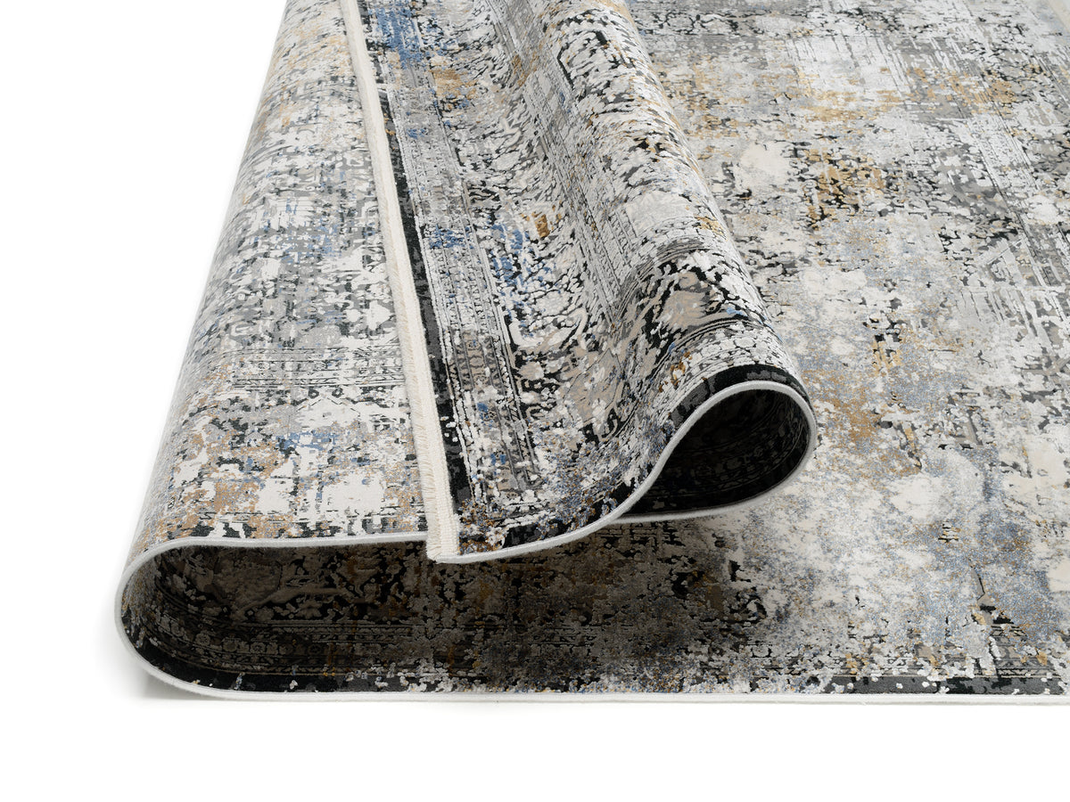 OCI Teppich IMPRESSION CASSINA grau-multicolor Vintage Designer Teppich