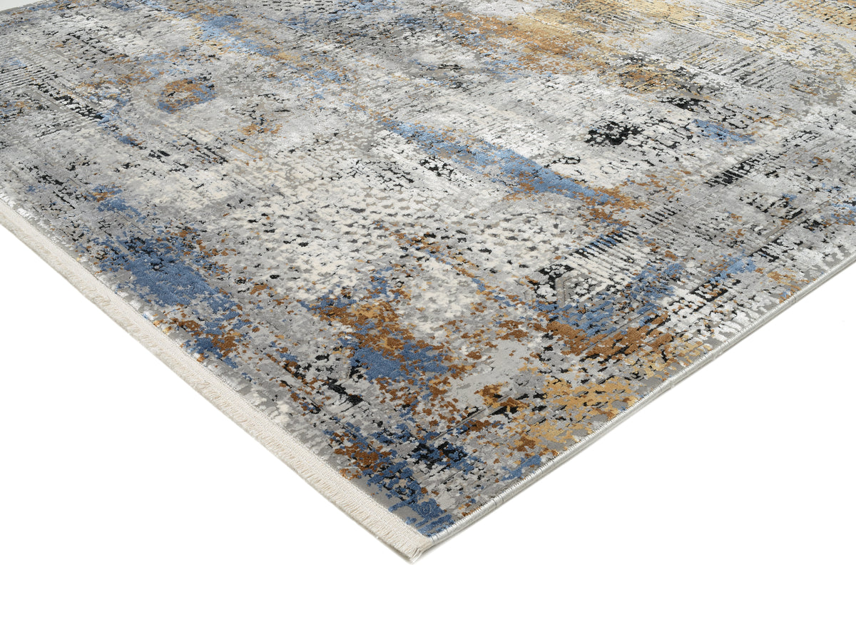 OCI Teppich IMPRESSION LUCERNE grau-multicolor Vintage Designer Teppich