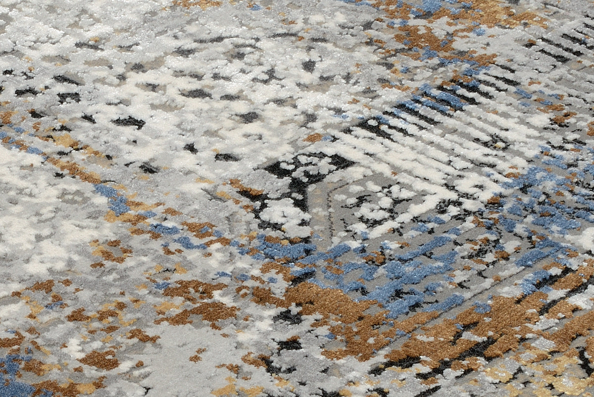 OCI Teppich IMPRESSION LUCERNE grau-multicolor Vintage Designer Teppich