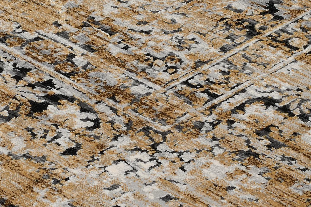 OCI Teppich IMPRESSION SODA grau-gold Vintage Designer Teppich