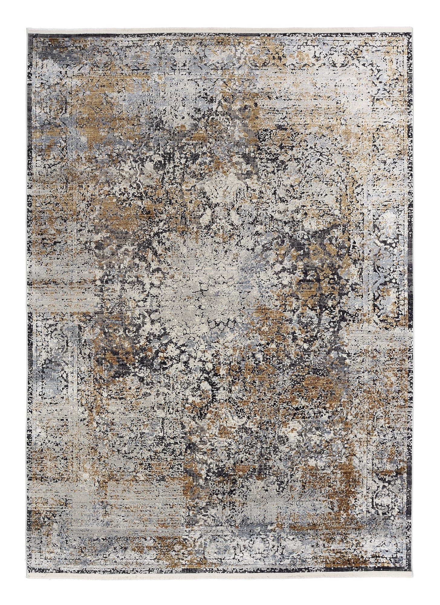 OCI Teppich IMPRESSION VERA grau-multicolor Vintage Designer Teppich