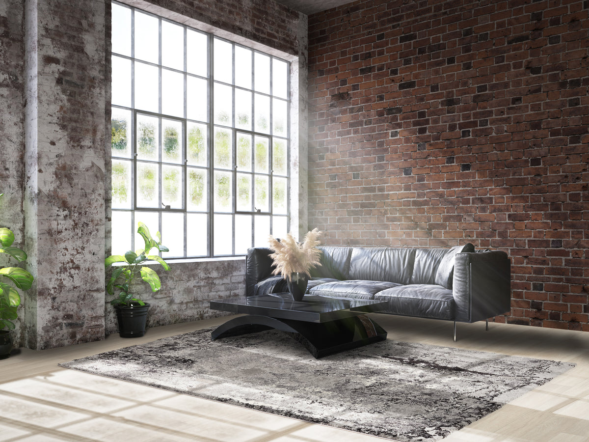 OCI Teppich JUWEL LIRAY grau-mix Quadratisch weicher Shaggy Hochlor Langflor Teppich