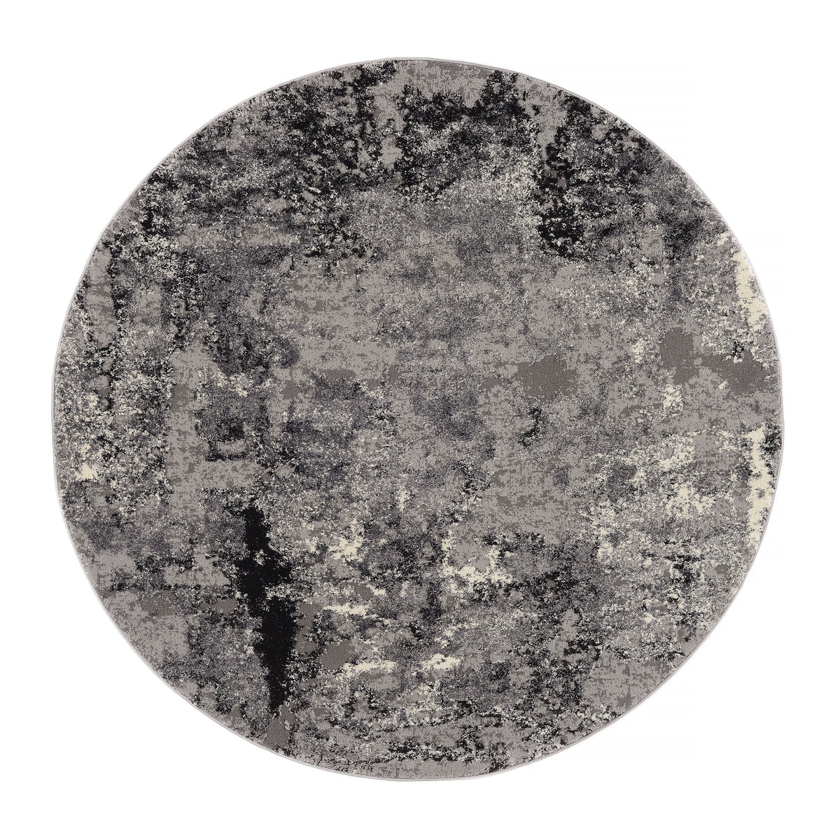 OCI Teppich JUWEL LIRAY grau-mix Rund weicher Shaggy Hochlor Langflor Teppich