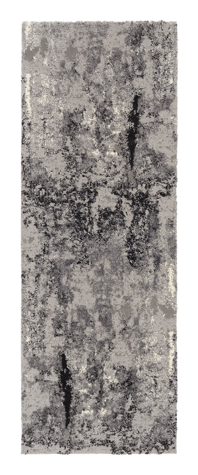 OCI Teppich JUWEL LIRAY grau-mix Läufer weicher Shaggy Hochlor Langflor Teppich