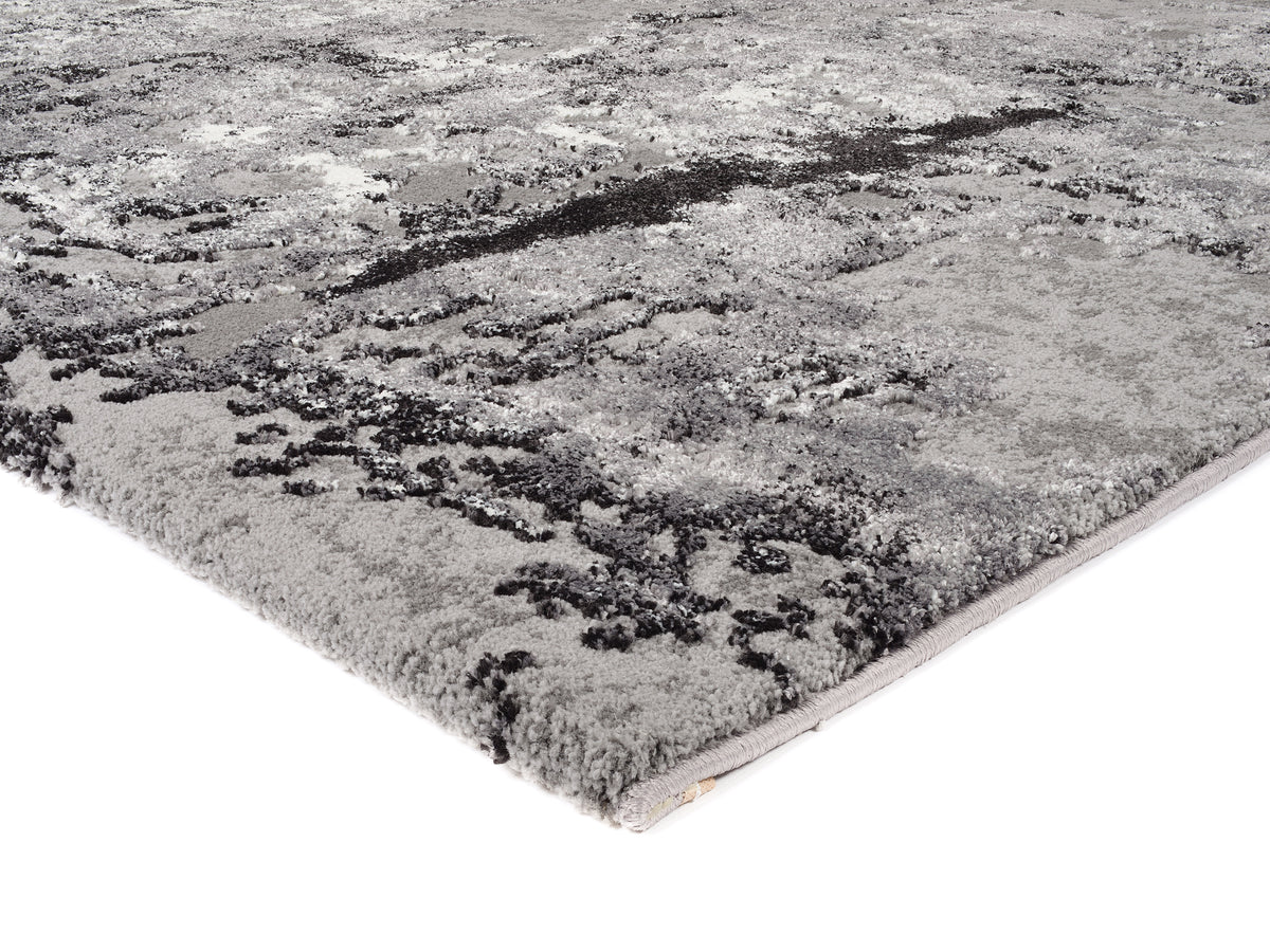 OCI Teppich JUWEL LIRAY grau-mix Quadratisch weicher Shaggy Hochlor Langflor Teppich