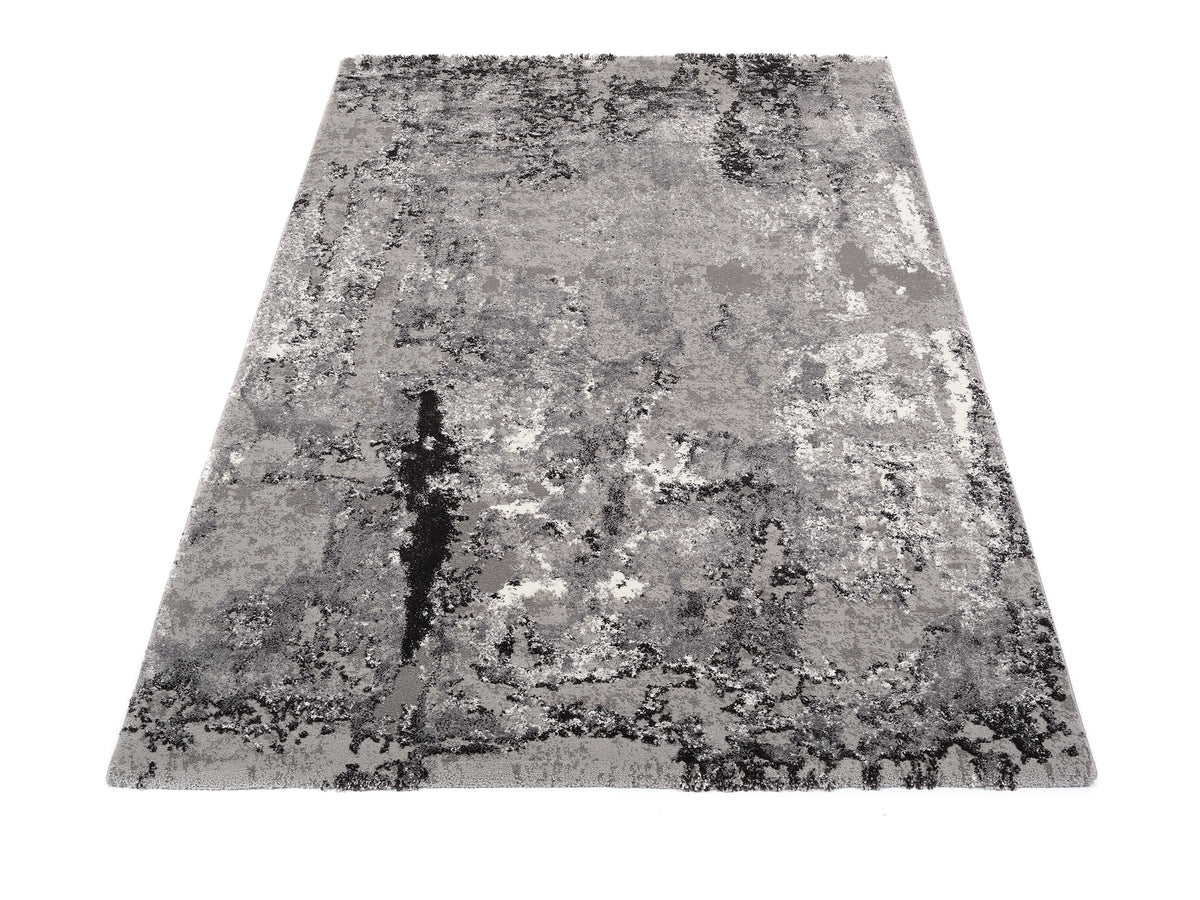 OCI Teppich JUWEL LIRAY grau-mix Quadratisch weicher Shaggy Hochlor Langflor Teppich