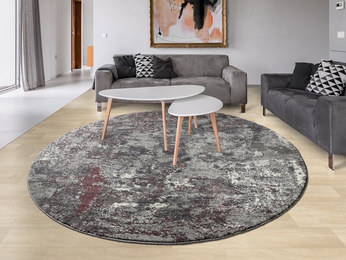 OCI Teppich JUWEL LIRAY aubergine-beige weicher Shaggy Hochlor Langflor Teppich