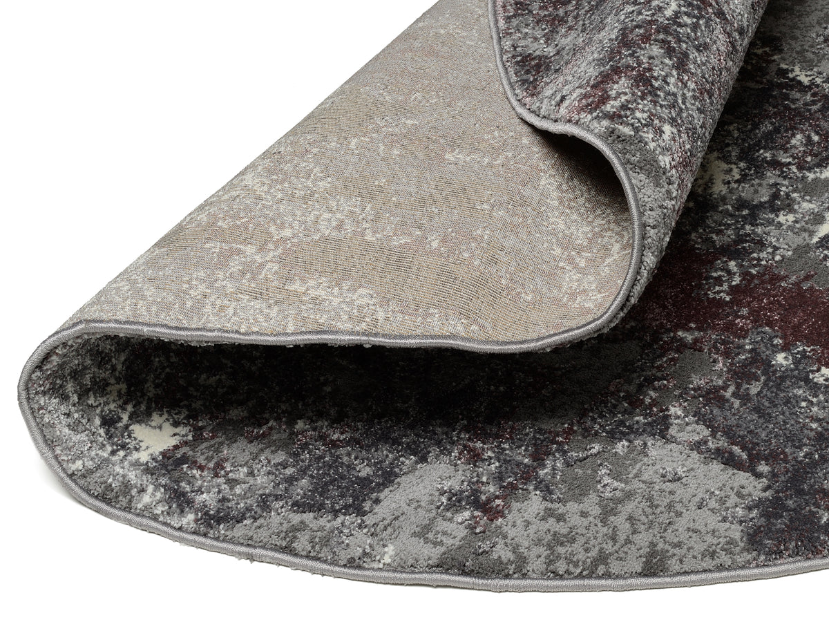 OCI Teppich JUWEL LIRAY aubergine-beige weicher Shaggy Hochlor Langflor Teppich