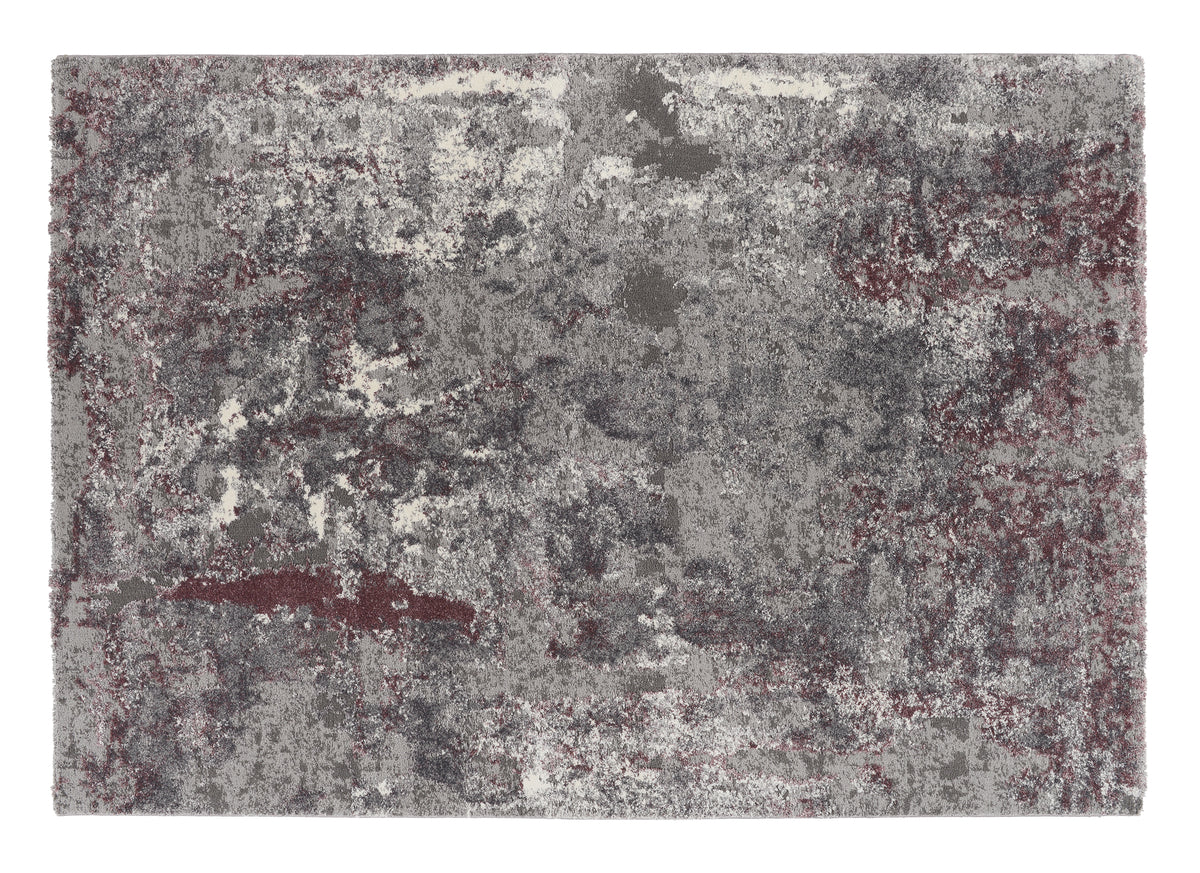 OCI Teppich JUWEL LIRAY aubergine-beige weicher Shaggy Hochlor Langflor Teppich