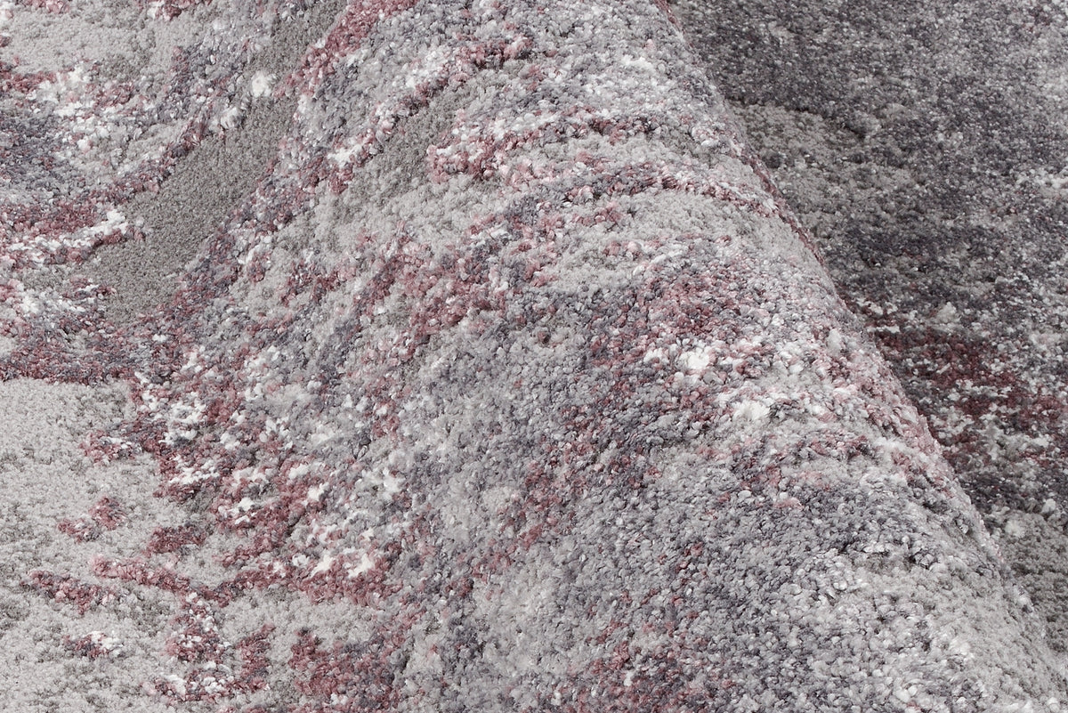 OCI Teppich JUWEL LIRAY aubergine-beige Quadratisch weicher Shaggy Hochlor Langflor Teppich