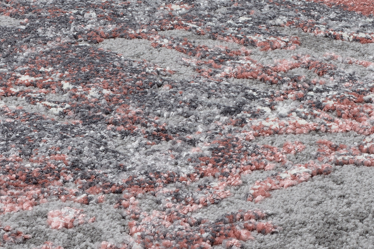 OCI Teppich JUWEL LIRAY rosenholz Quadratisch weicher Shaggy Hochlor Langflor Teppich