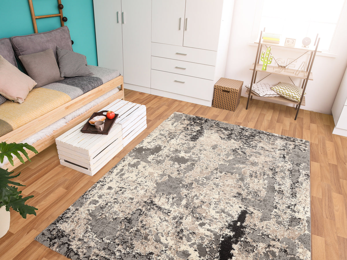 OCI Teppich JUWEL LIRAY h.grau weicher Shaggy Hochlor Langflor Teppich