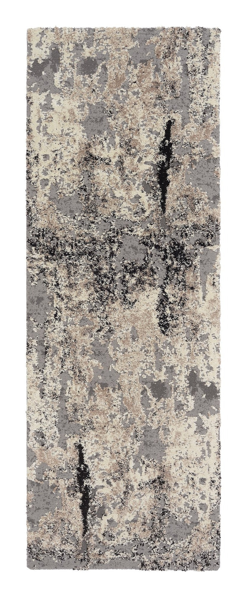 OCI Teppich JUWEL LIRAY h.grau Läufer weicher Shaggy Hochlor Langflor Teppich