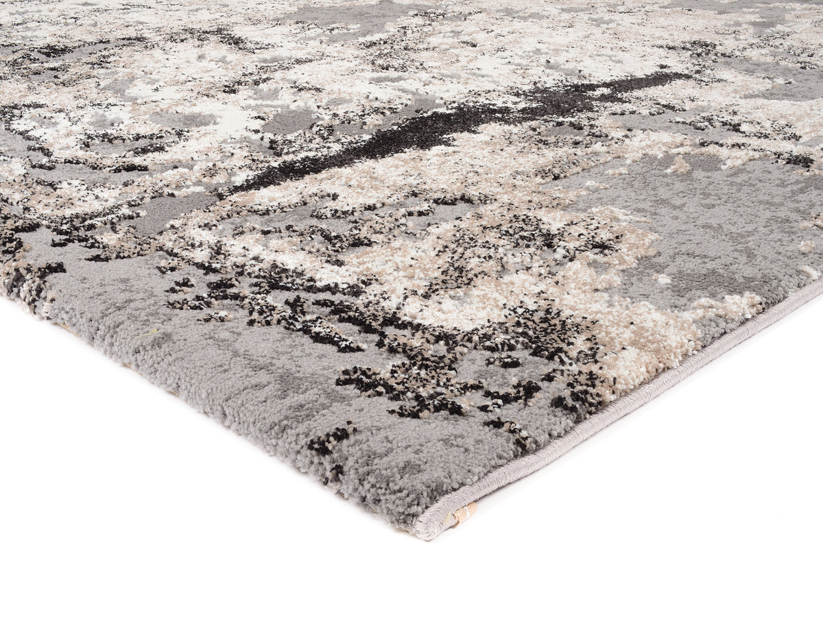 OCI Teppich JUWEL LIRAY h.grau Quadratisch weicher Shaggy Hochlor Langflor Teppich