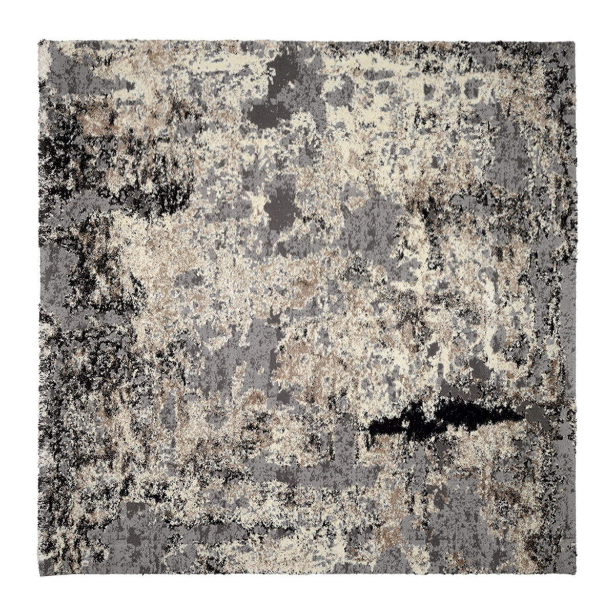 OCI Teppich JUWEL LIRAY h.grau Quadratisch weicher Shaggy Hochlor Langflor Teppich