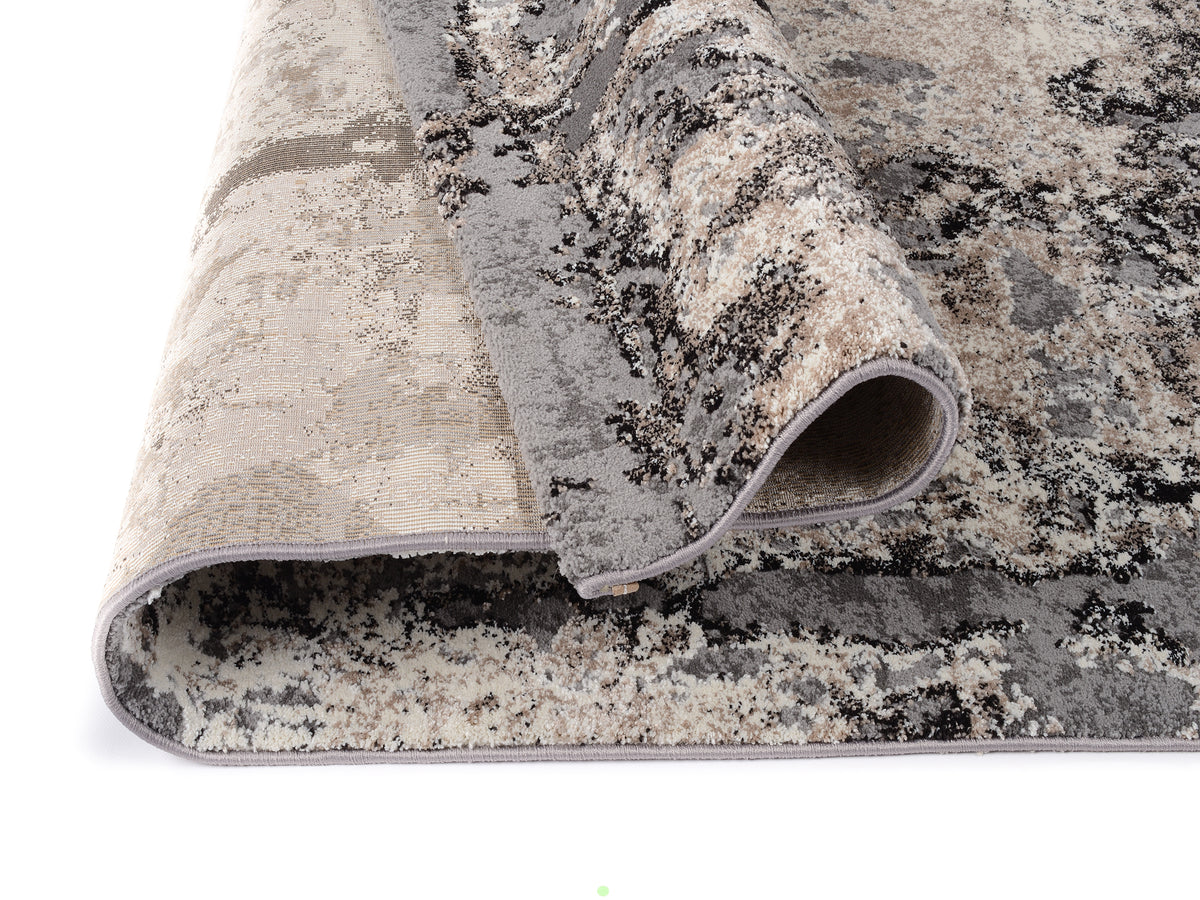 OCI Teppich JUWEL LIRAY h.grau Quadratisch weicher Shaggy Hochlor Langflor Teppich