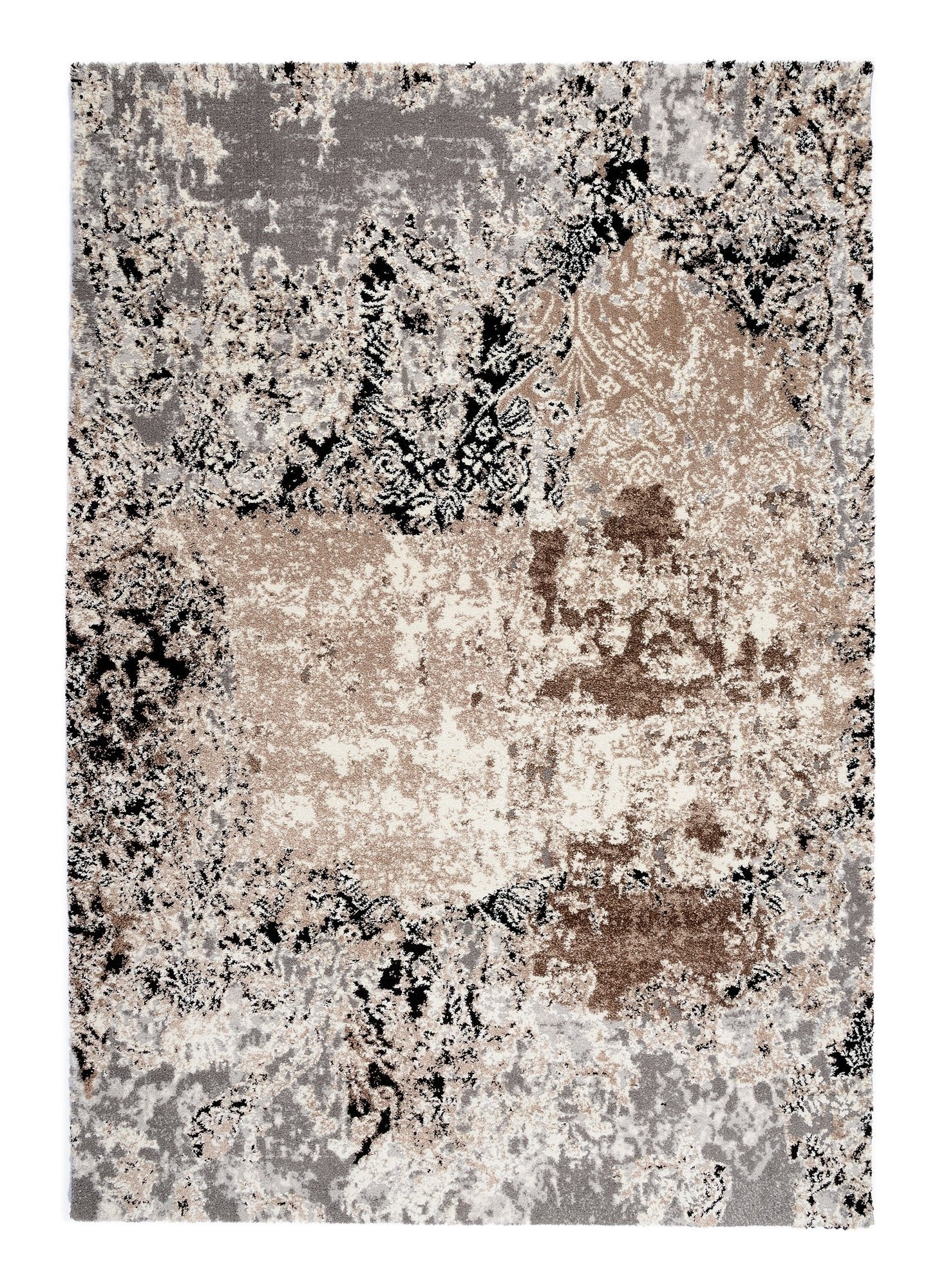 OCI Teppich JUWEL DRAMATICA braun-beige weicher Shaggy Hochlor Langflor Teppich