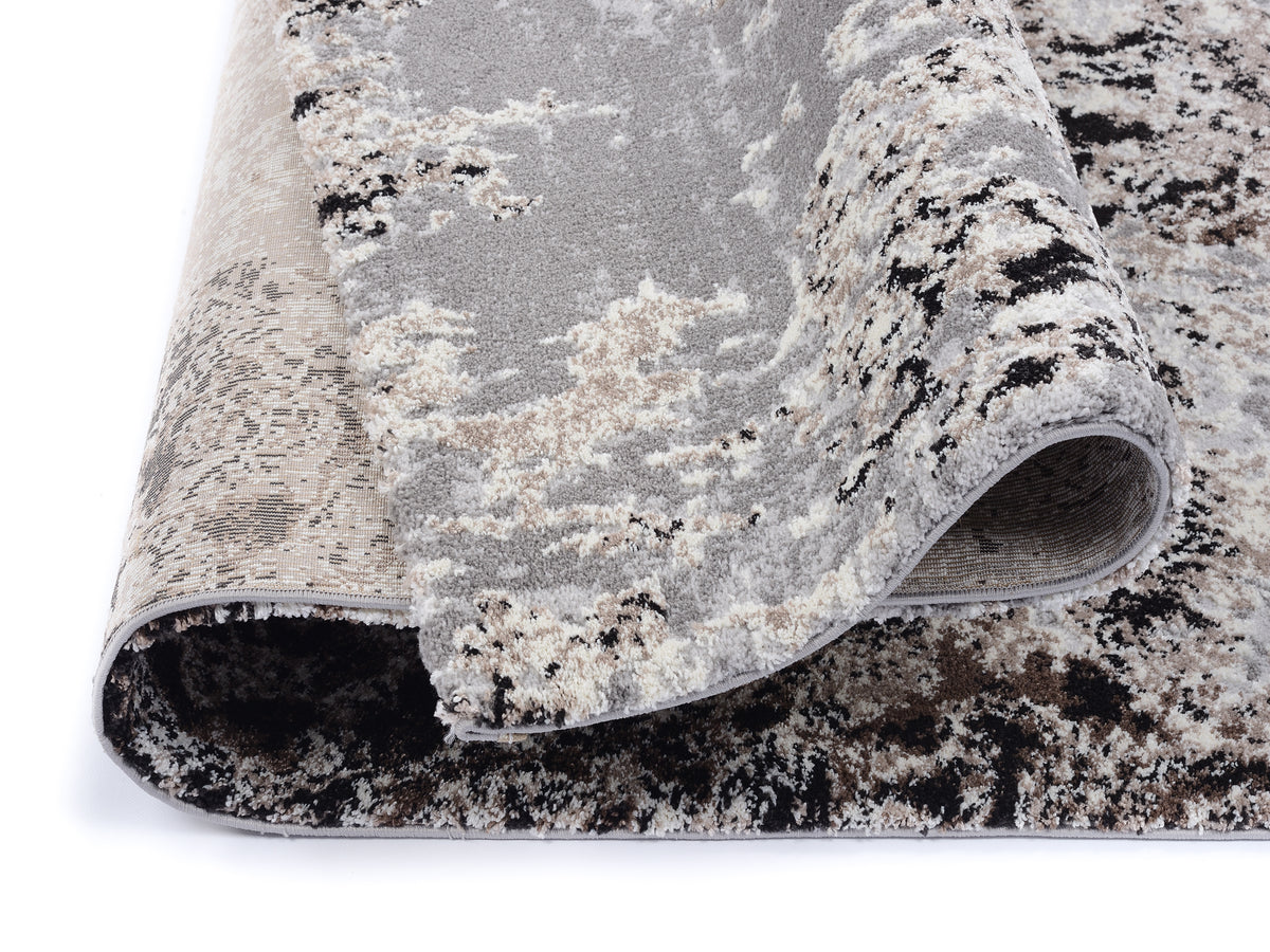 OCI Teppich JUWEL DRAMATICA braun-beige weicher Shaggy Hochlor Langflor Teppich