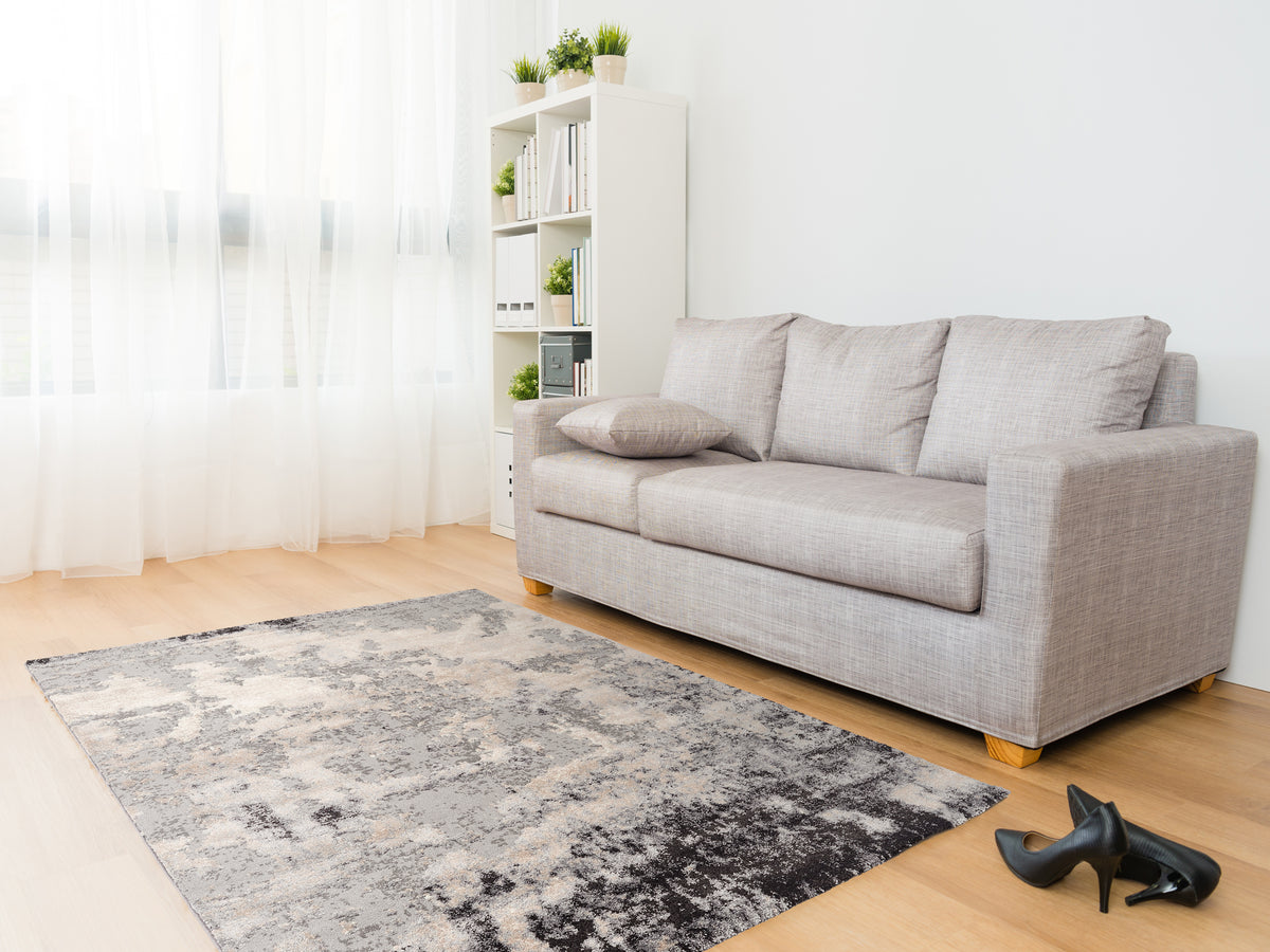 OCI Teppich JUWEL AWARA h.grau weicher Shaggy Hochlor Langflor Teppich