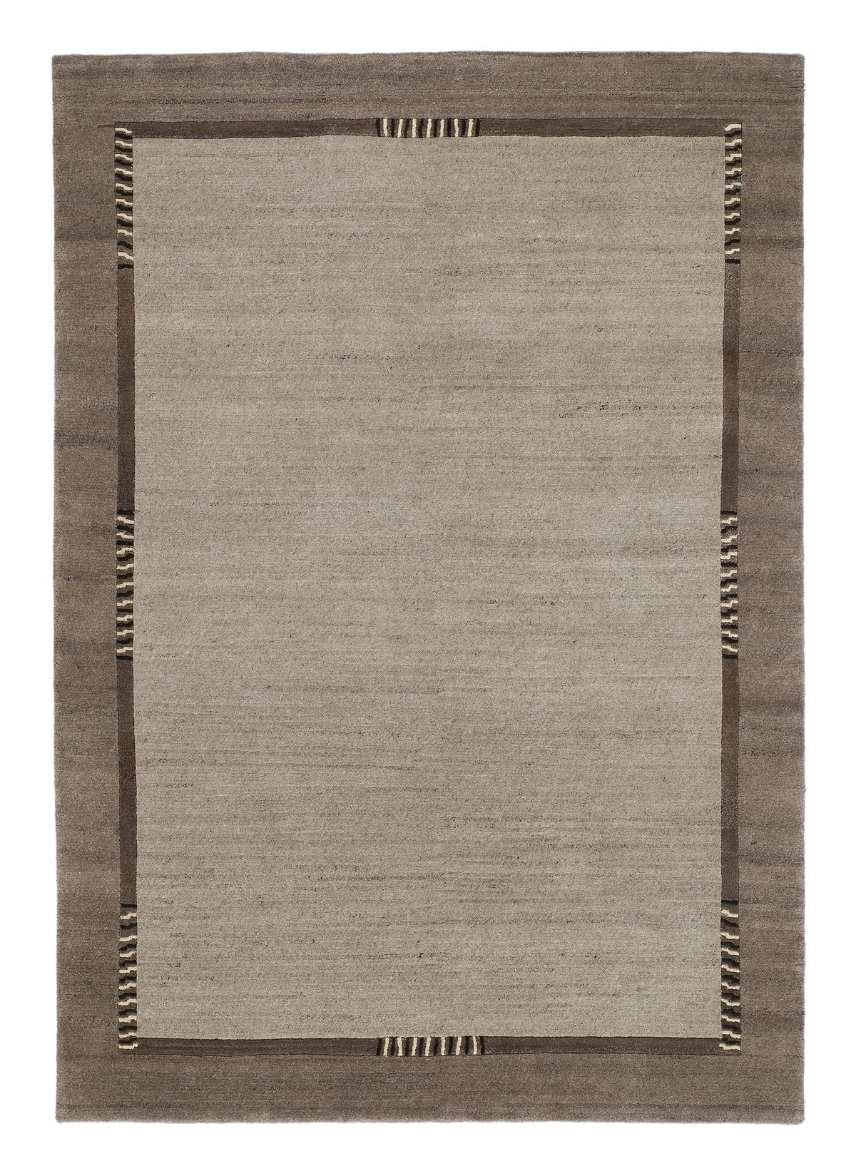 OCI Teppich JOWEA NATUR EMOTION h.grau-natur handgeknüpfter Nepal-Teppich Wolle