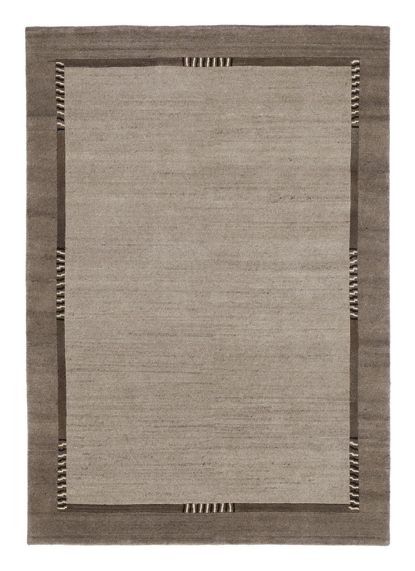 OCI Teppich JOWEA NATUR EMOTION h.grau-natur handgeknüpfter Nepal-Teppich Wolle