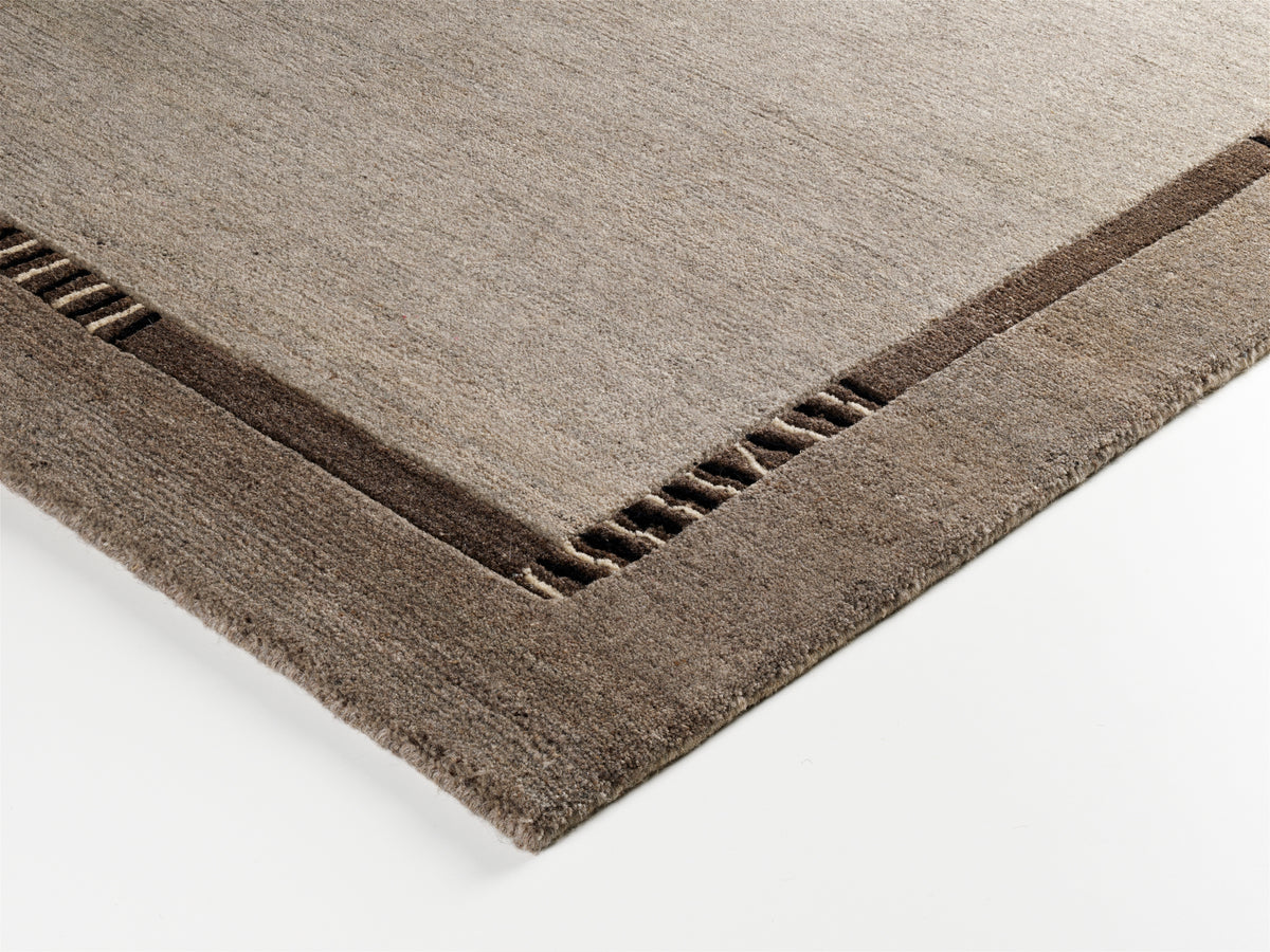 OCI Teppich JOWEA NATUR EMOTION h.grau-natur handgeknüpfter Nepal-Teppich Wolle