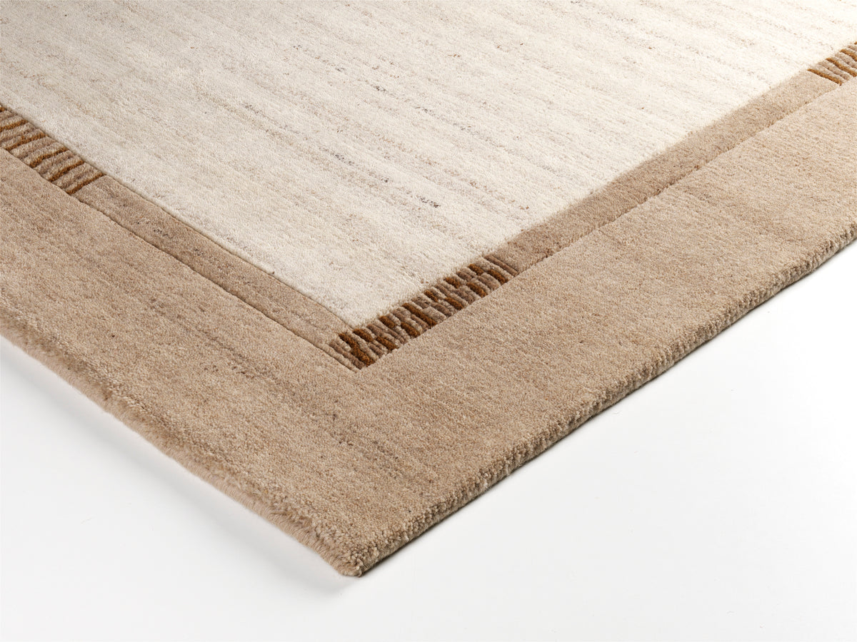 OCI Teppich JOWEA NATUR EMOTION beige-natur handgeknüpfter Nepal-Teppich Wolle