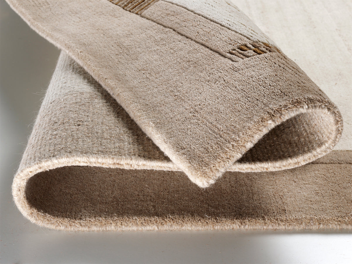OCI Teppich JOWEA NATUR EMOTION beige-natur handgeknüpfter Nepal-Teppich Wolle