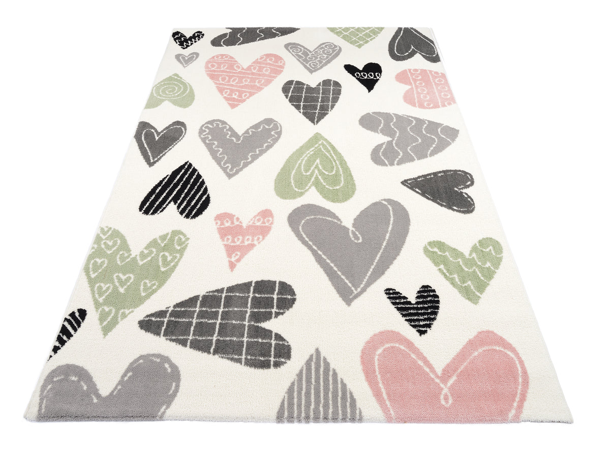OCI Teppich KIDDY LOVE multicolor Kinder-Teppich bunt Öko-Tex