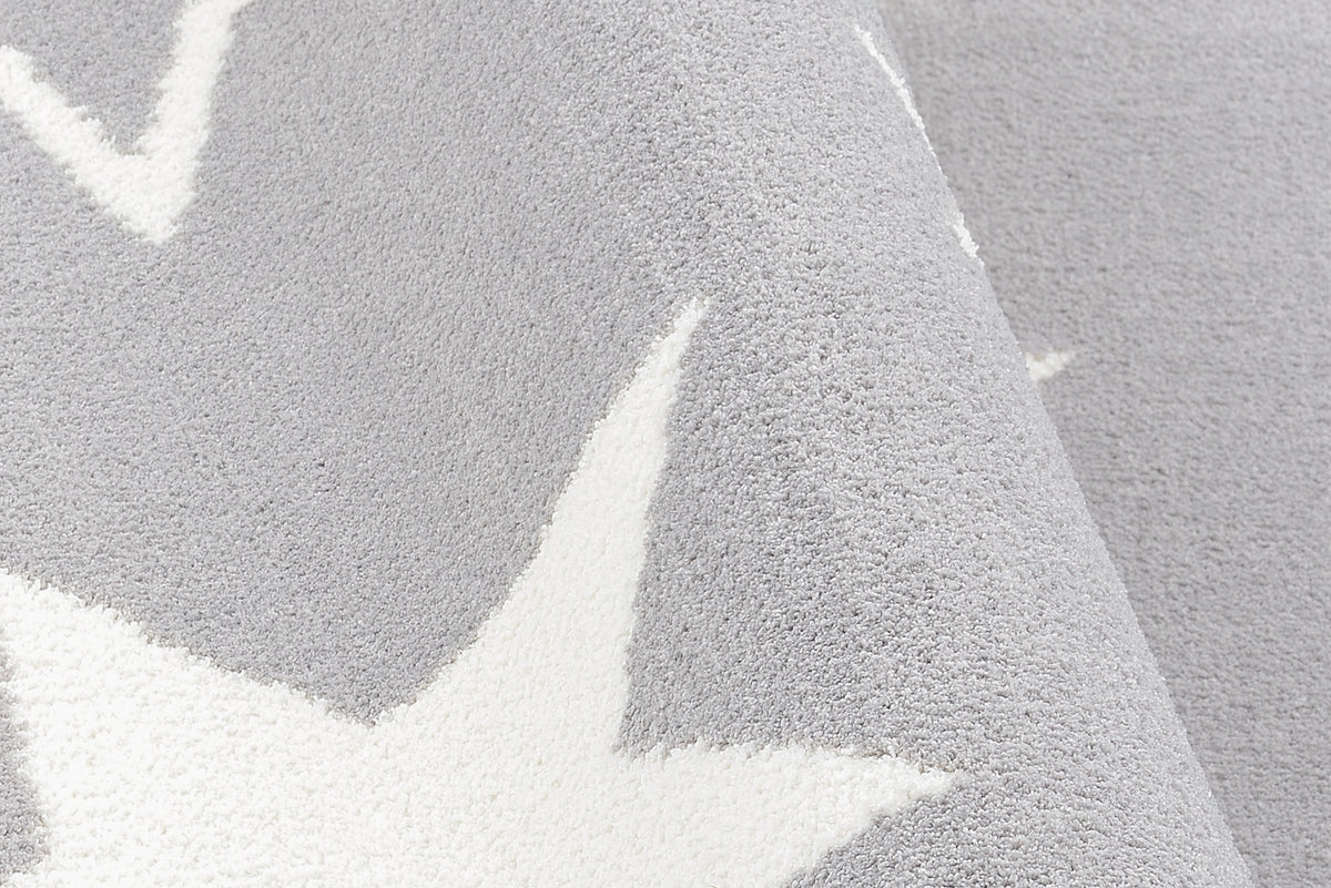 OCI Teppich KIDDY STAR grau Kinder-Teppich bunt Öko-Tex