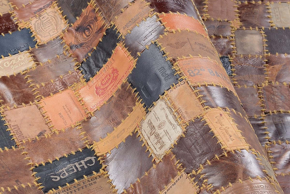 OCI Teppich LABELSTAR multicolor Rinderfell Lederteppich Patchwork