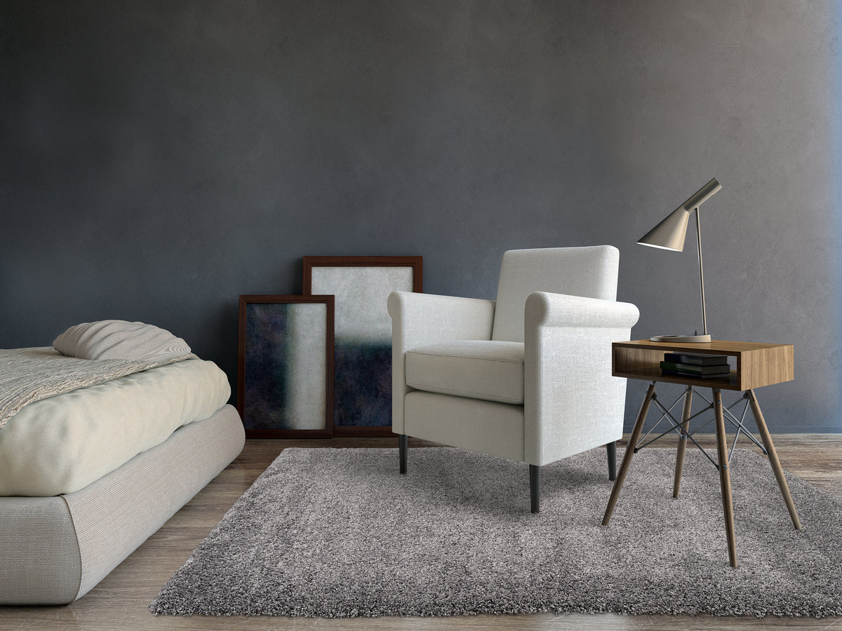 OCI Teppich LOBBY SHAGGY dk.grau Quadratisch Hochflor Langflor Teppich