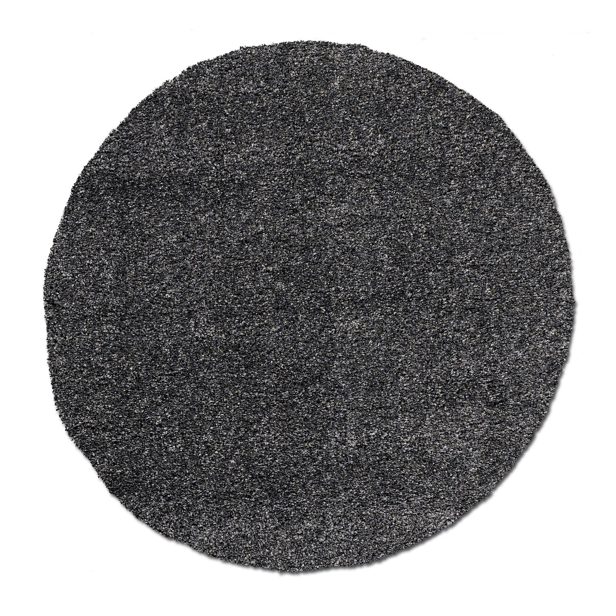 OCI Teppich LOBBY SHAGGY dk.grau Rund Hochflor Langflor Teppich