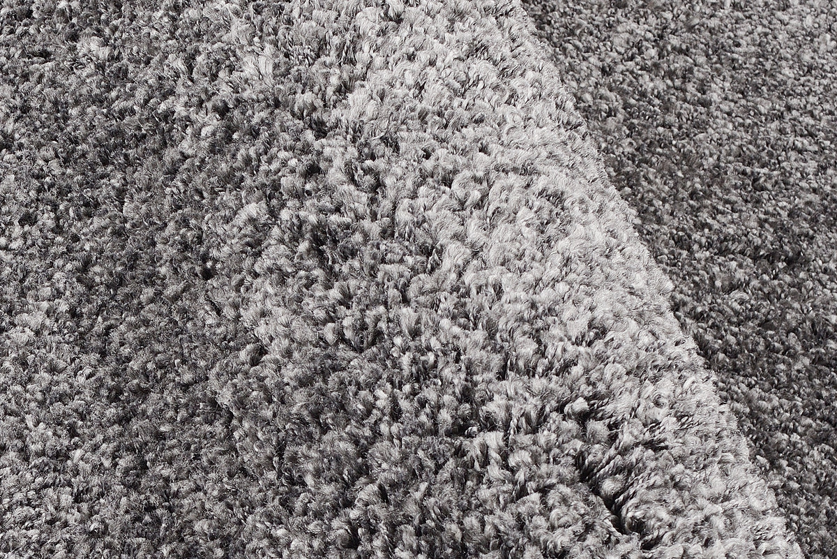 OCI Teppich LOBBY SHAGGY dk.grau Rund Hochflor Langflor Teppich