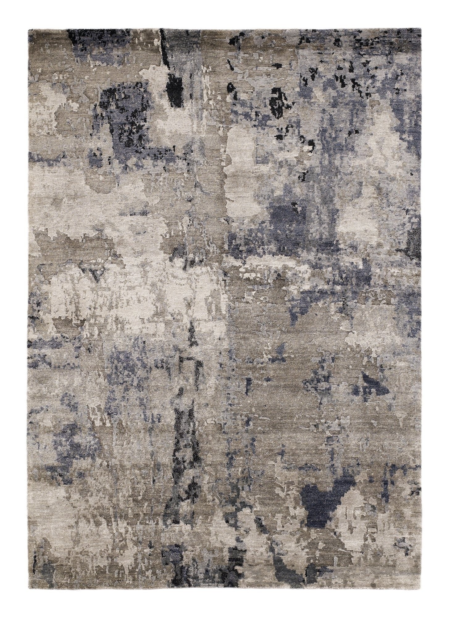 OCI Teppich MOONSTONE GREY SIGNATURE EARTH echter original handgeknüpfter Designer-Teppich