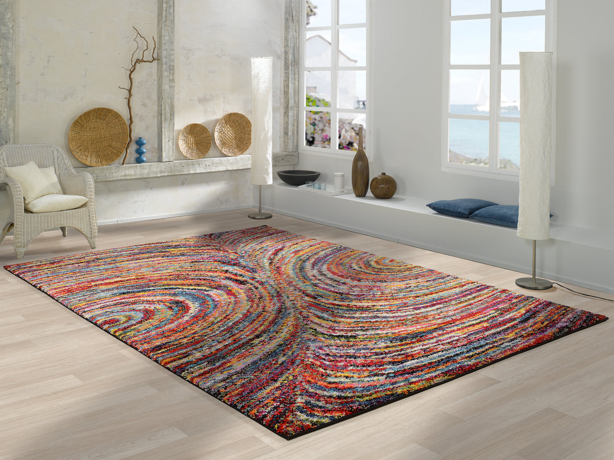 OCI Teppich SIXTEEN FACE multicolor Designer Hochflor-Langflor-Teppich