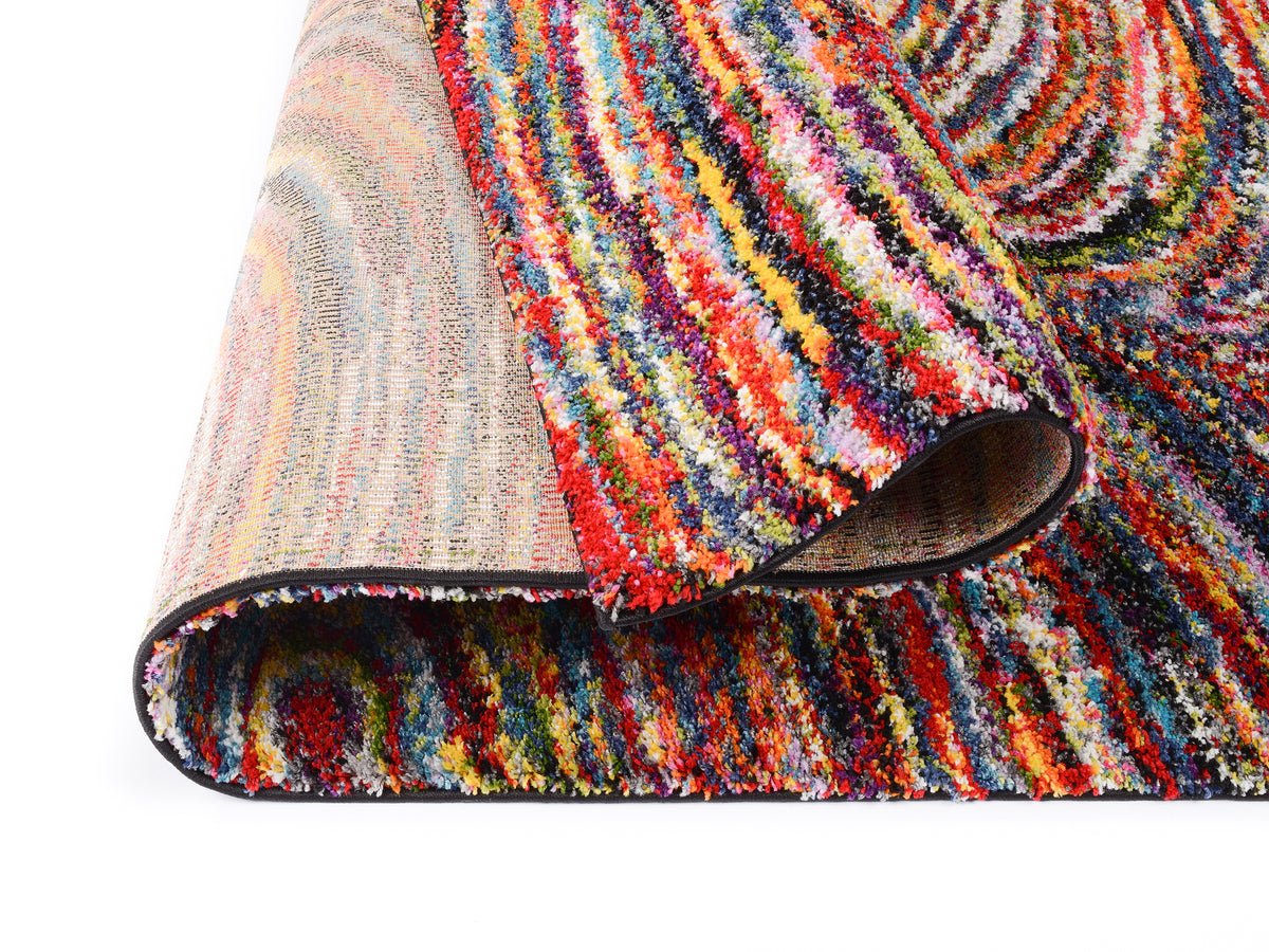 OCI Teppich SIXTEEN FACE multicolor Designer Hochflor-Langflor-Teppich