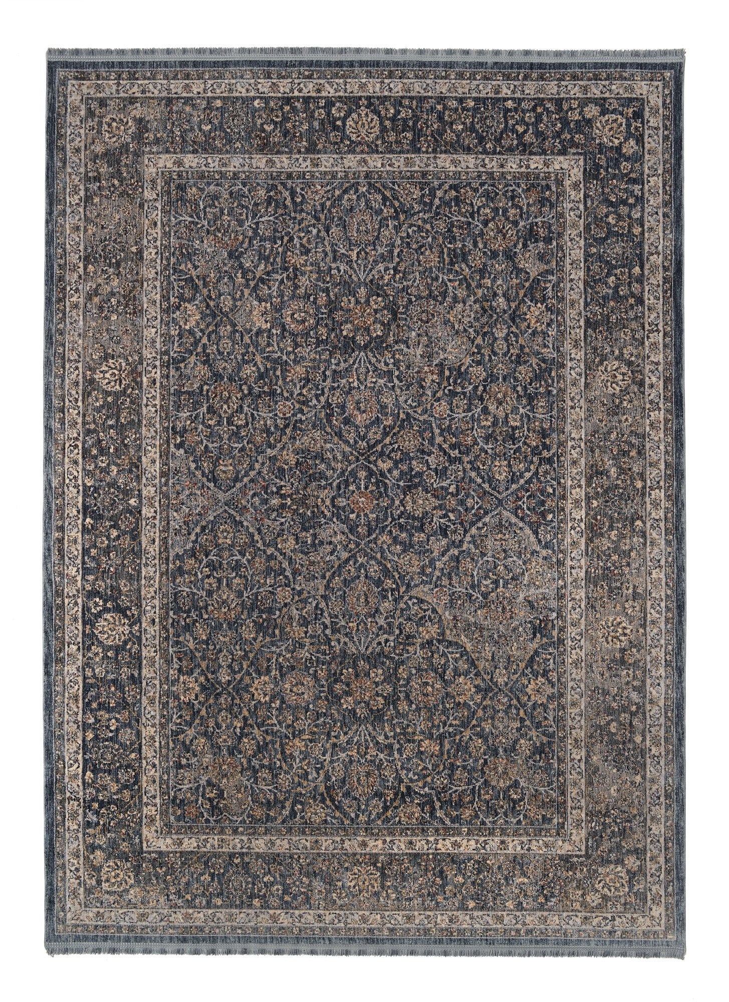 OCI Teppich SOLIST TABI blau moderner Designer Teppich