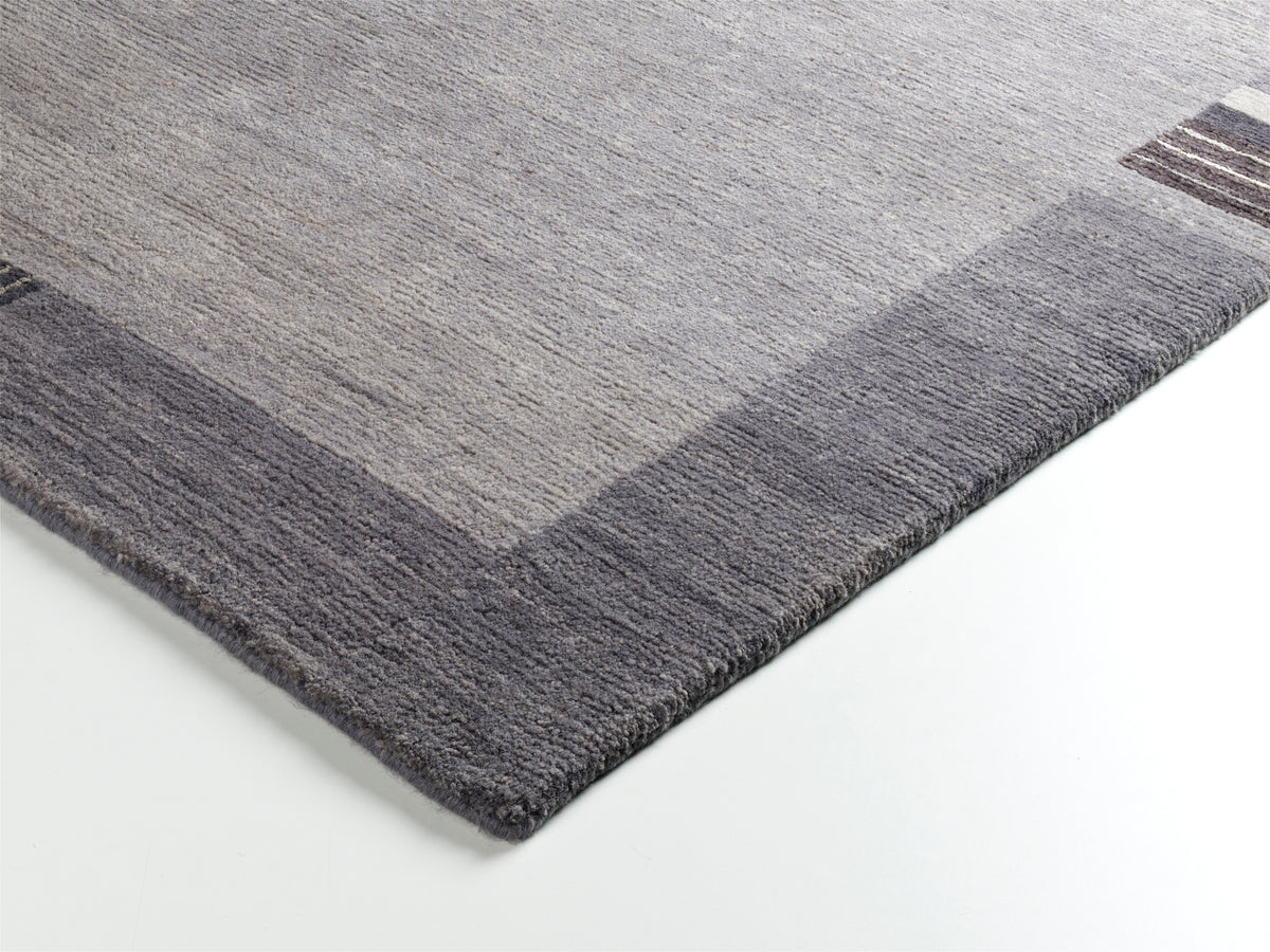 OCI Teppich SENSATION SILK LAKIR grau echter original handgeknüpfter Nepal-Teppich